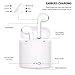 RVZHI Wireless Bluetooth Headset, Earphones Wireless Headphones,Hands-Free Calling Earphones Sport Driving Earbuds Built-in-Mic&Charging Case Compatible phoneX/8/7, Samsung,Android-White (White)