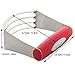 ISSIKI Kitchen Pastry Cutter Red Stainless Steel - Professional Baking Dough Blender with Blades
