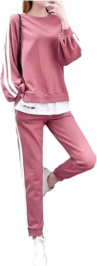 Amazon ワクフク 上下セット おしゃれ ジャージ ルームウェア 部屋着 運動 楽ちん かわいい ルーム着 ワンマイルウェア レディース パジャマ ルームウェアセット 通販