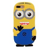iPhone 7 Plus Case, MC Fashion Cute 3D Cartoon the Minions Bob Protective Silicone Case Skin Compatible for Apple iPhone 7 Plus (2016) Release (The Minion-Bob)