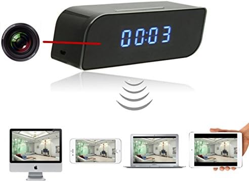 P2P Clock spy cameras wireless wifi hidden cameras H.264 720P night vision IP camera motion detection 160 degree