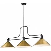 Z-Lite 725-3MB-RB15 Melange Pendant, 3-Light 300 Total Watts, Matte Black