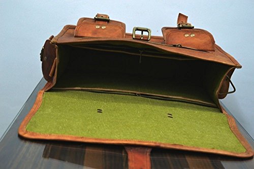 Leather Native 2 Side Pouch Brown Leather Motorcycle Side Pouch Saddlebags Saddle Bag Panniers ( 2 BAGS ) - Thumbnail 4