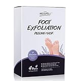 4 Pairs Exfoliating Foot Masks 2 Pairs+ Moisturizing Foot Masks 2 Pairs for Callus Dead Skin, Soft Feet in 1-2 Week, Foot Peel Mask Repair Rough Heels for Men Women Christmas Gift (Lavender)