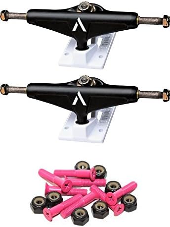 Venture Trucks Salt &amp; Pepper 5.25" Trucks with 1" Pink Mounting Hardware