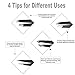 Tweezers Set 4-Piece Professional Stainless Steel Tweezers Great Precision for Facial Hair, Ingrown Hair, Splinter, Blackhead and Tick Remover Best Precision Eyebrow and Splinter Ingrown Hair Remova