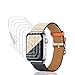 TAURI [6-Pack] Screen Protector for Apple Watch 44mm/42mm (Series 5/4/3/2/1 Compatible), Max Coverage Anti-Bubble HD Flexible Film