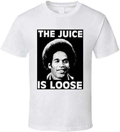 The Quotable Tees The Juice Is Loose Oj Simpson T Shirt XL White