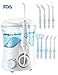Water Flosser, ELLESYE FDA Approved 600ml Capacity Dental Oral Irrigator with 9 Multifunctional Jet Tips for Family Use, Leak-Proof Quiet Design (50db) Dental Flosser, 10 Stepless Pressure Settings
