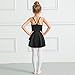 STELLE Girl's Camisole Dress Leotard for Dance, Gymnastics and Ballet(Toddler/Little Girl/Big Girl)(M, Black)