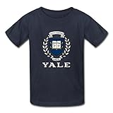 Kazza Kid's Yale University Motto Round Collar T Shirt