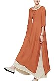 Mordenmiss Women's Summer Two Layers Maxi Dresses