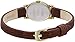 Timex Women's T2M567 Cavatina Brass Watch with Brown Leather Strap