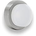 EVI Door Stop | Stainless Steel Door Stop - Adhesive and Screw Fastering - White Protective Rubber - Door Stop 0.94 x 0.55 Inches