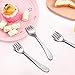 Kids Forks, E-far Stainless Steel Toddler Baby Fork Set, Non-toxic & Cute Animals Pattern, Matte Polished & Dishwasher Safe - 6 Pack