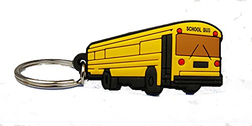 AAFE School bus PVC key ring dozen