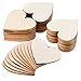Wood Heart Cutouts Wood Heart Slices Embellishments Ornaments for Wedding, Valentine, DIY Supplies (2 Inch, 120 Pieces)