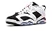 Nike Air Jordan 6 Retro Low GG, Youth Basketball Shoes, WHITE / SPORT FUCHSIA - BLACK, 5Y M US