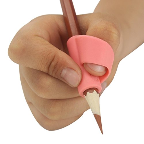 Writing Posture Correction Device, Lotus.flower Silicone 3PCS/Set Children Pencil Pen Holder Writing Aid Grip Posture Correction Tool