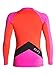 Roxy Junior's XY Long Sleeve Rash Guard, Paradise Pink/Orange/Black, Medium