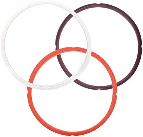 Klemoo Colorful Instant Pot Silicone Sealing Ring for 5 / 6 Qt Models, 3-pack, Sweet and Savory Edition