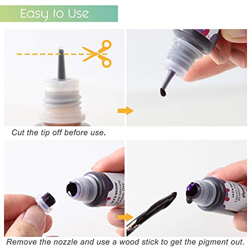 LET'S RESIN Silicone Rubber Pigment,Liquid Silicone Coloring Dye 8