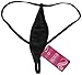 Deargirl Thong Tear Drop G-String Bottom (One Size(FITS Most XS to M), Black Mesh)