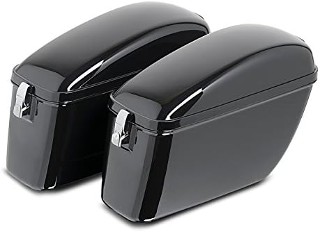 Hard saddlebags + Supports Silver Yamaha XVS 650 A Drag Star Classic 98-07