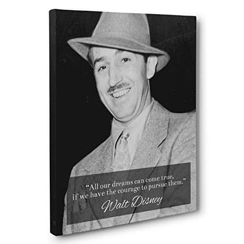 Amazon.com: Pursue Your Dreams, Walt Disney Quote Canvas Wall Art: Handmade