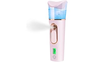 FATUXZ Handy Nano Facial Mister with Skin Analyzer Moisture Tester, Portable Nano Mist Sprayer Atomization Eyelash Extensions