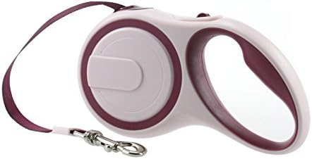 Niner Retractable Nylon Belt Leash for Medium Dog,12 Ft Length,up to 40 lbs (Hotpink)