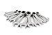 TEKTON WRN50190 Stubby Ratcheting Combination Wrench Set with Roll-up Storage Pouch, Metric, 8 mm - 19 mm, 12-Piece