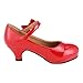 Coshare Kid's Fashion Girl Patent Mary Jane Pumps Free Stickers