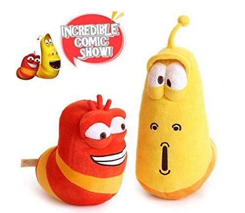 Candice Guo! 15-20cm,2pcs/lot Selling Item Fun Insect Slug Creative Larva Plush Toys