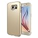 Galaxy S6 Case - Ringke SLIM ***Top and Bottom Coverage*** [ROYAL GOLD][FREE HD Film] Advanced Dual Coating Technology All Around Edge Protection Hard Case for Samsung Galaxy S6 - ECO Package
