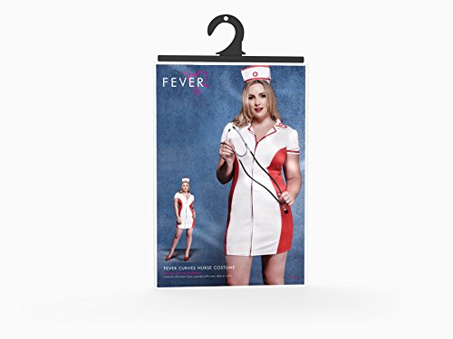 Smiffy's Women's Plus Size Fever Nurse Costume