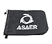 ASAER Mirror Snow Cover - Auto Side Mirror Ice / Snow / Frost Guard Protector Keeping Snow Ice off from Mirror - BONUS Cloth - Durable - Fit Most of the Cars Wing Mirrors (black)