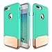 JMcolo iPhone 7 Plus Case, [Vibrance Series] Protective Slider Style Slim Cases Covers for Apple iPhone 7 Plus 2016 Soft-Interior Scratch Protection Finish - Turquoise/Gold (7)