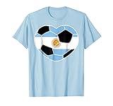 Argentina Soccer Ball Heart Jersey Shirt Argentina Football