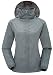 ZSHOW Women's Super Lightweight Jacket Quick Dry Windbreaker UV Protect Coat(Grey,M)