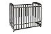 DaVinci Alpha Mini Rocking Crib in Slate, Removable Wheels, Greenguard Gold Certified