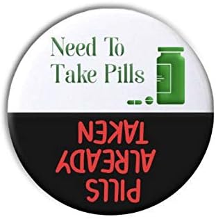 Reversible Medication Reminder Magnet – Daily Pill Tracker for Seniors 2.25 Inch
