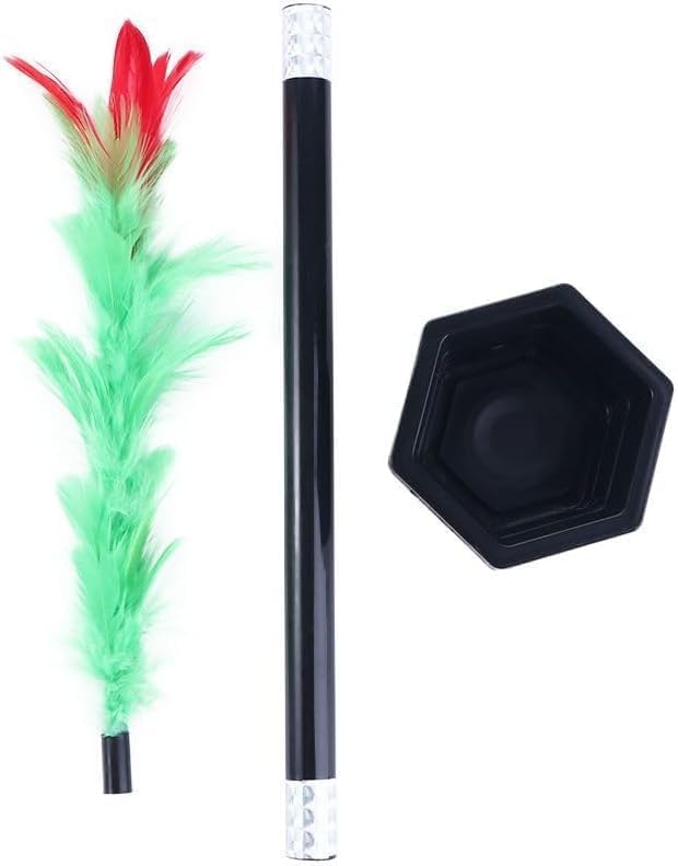 Ssmmam 1 Pc Stick to Rose Magic Tricks Magic Wand to Flower Easy Magic Tricks Funny Toys Show Performance Prop for Adults Magician Accessories Magic Kits and Accessories