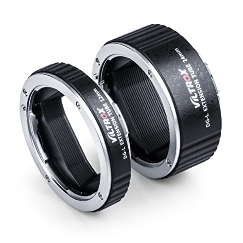 VILTROX DG-L Metal Mount Auto Focus Macro Extension Tube Adapter Ring(12mm+24mm) for L Mount Camera & Lens Leica SL SL2/Panasonic S1 S1R S1H/Sigma fp