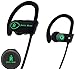 JOYFUL HEART JH-800 Wireless Headphones Bluetooth Earbuds, Waterproof Sports Headset with Microphone, Noise Cancelling Earphone for Running and Workout, 8 Hour Battery - Black/Green