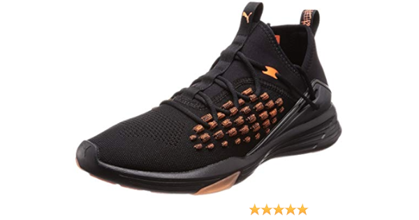 puma suede black firecracker