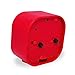Slash 3D Digital Creative Desk Alarm Clock, Simple Candy Color for Sitting Room, Bedroom, Office, Snooze Function, Non Ticking, Nightlight Function (Red)