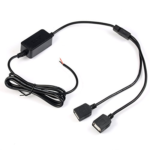 GEREE DC Converter Module 11.5-35V 12V 24V to 5V with Double USB Connectors Adapter