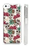 Decorative Unique Sugar Skull Flowers & Leaves -iPhone 6 Plus Case - Floral Day of the Dead iPhone 6 Plus Cover