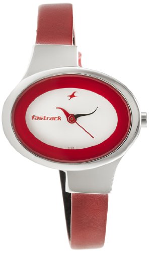 Fastrack Economy Analog White Dial Women's Watch - NM6015SL01 / NL6015SL01